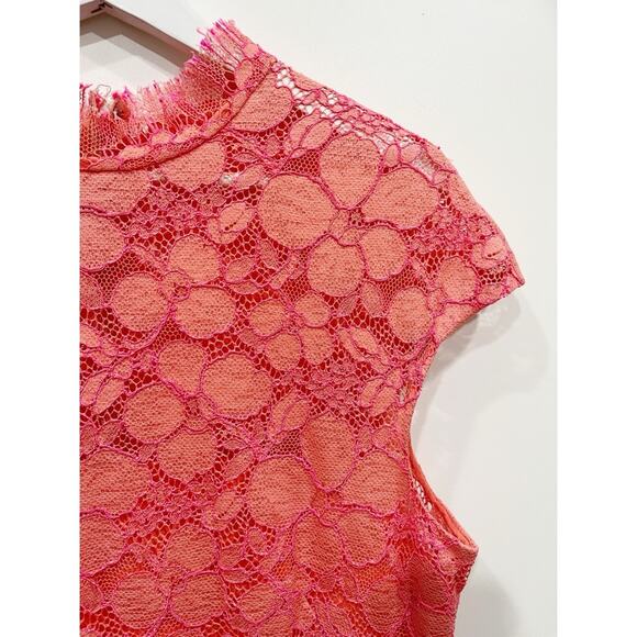 Lela Rose Lace Pattern Midi Length Dress - Picture 7 of 13